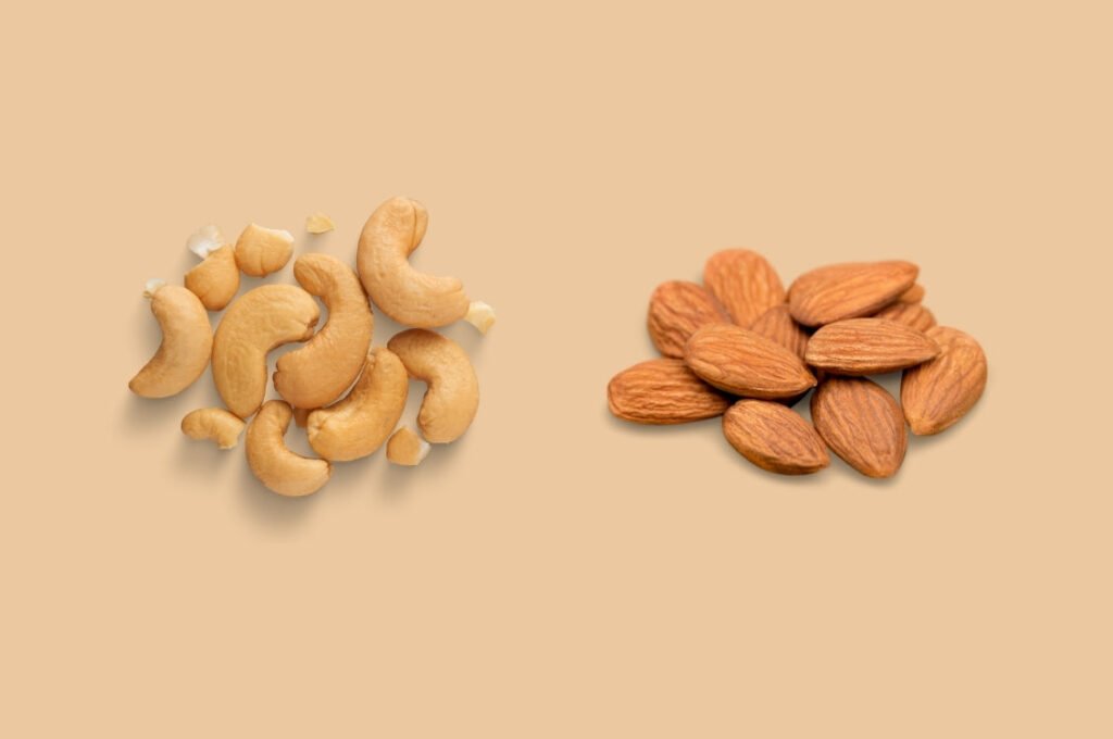 Cashewnoten vs amandelen: welke past bij jouw voedingsdoel?